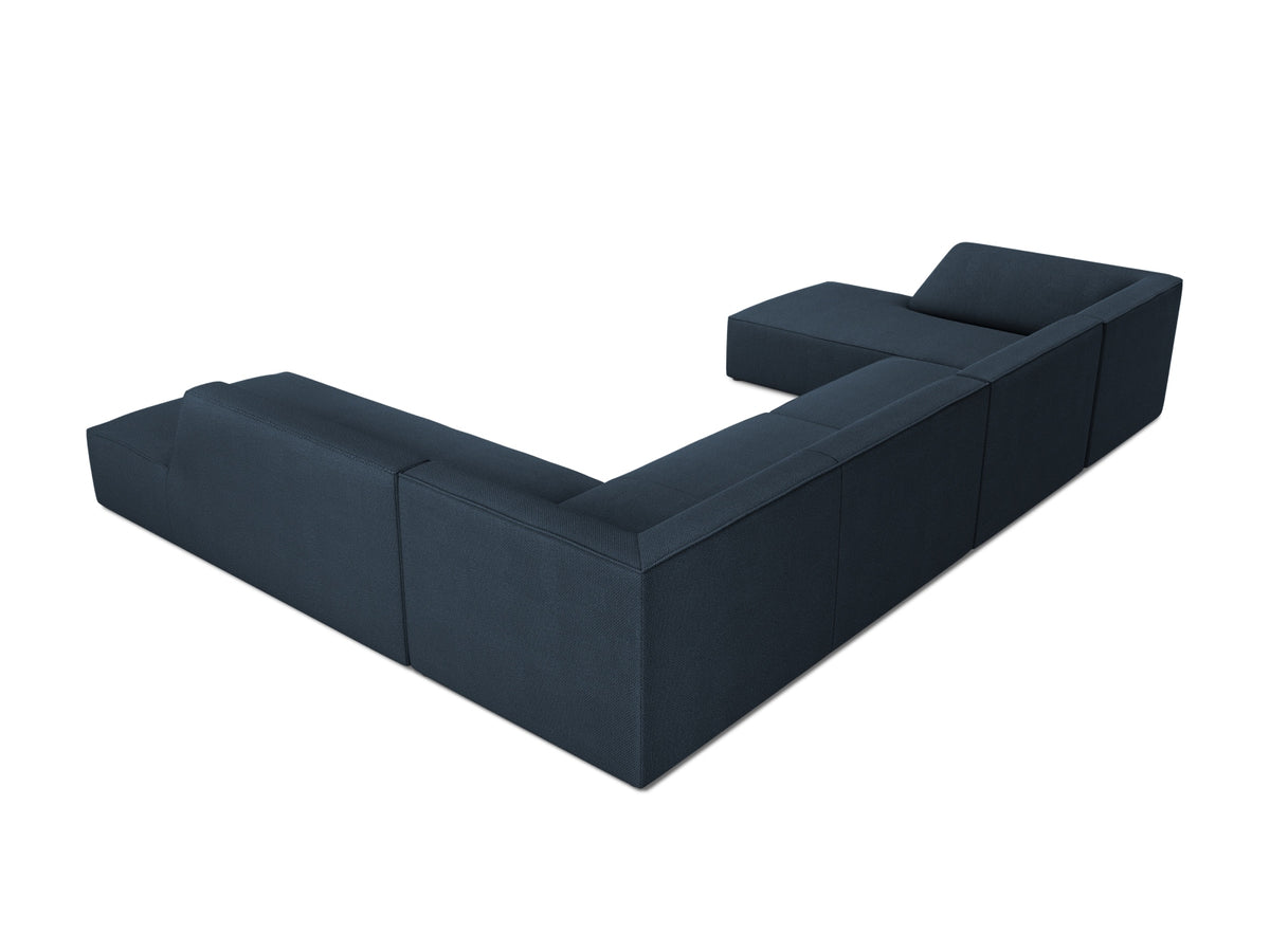 Ruby Panoramic Ecksofa rechts 7 Sitzer in Navy Blue-Ottawa präsentiert im Onlineshop von KAQTU Design AG. Ecksofa rechts ist von Micadoni
