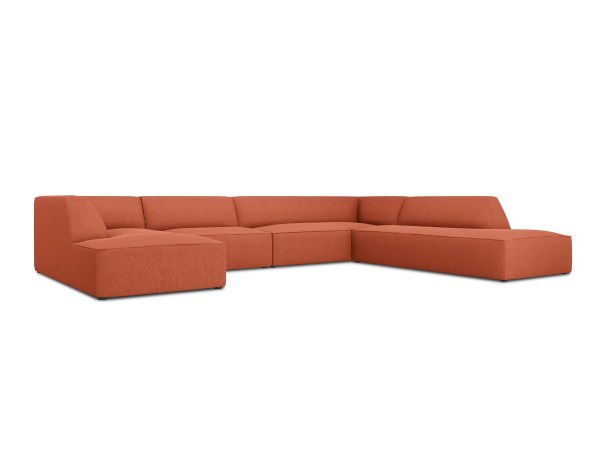 Ruby Panoramic Ecksofa rechts 7 Sitzer in Coral-Ottawa präsentiert im Onlineshop von KAQTU Design AG. Ecksofa rechts ist von Micadoni