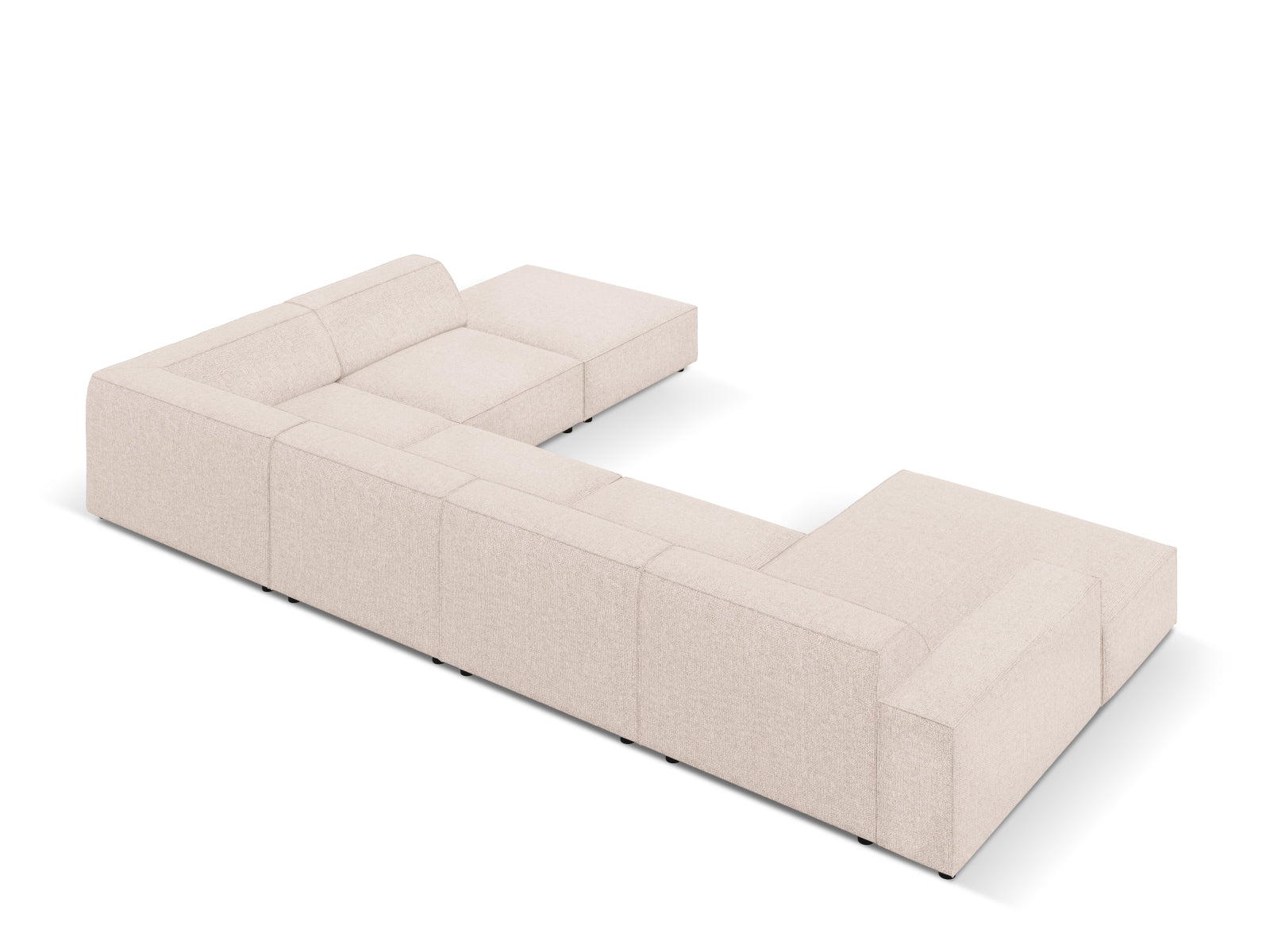 Erleben Sie das Jodie 7-Sitzer Ecksofa von Micadoni – ein elegantes, modulares Sofa, das Stil, Komfort und Flexibilität für Ihr Zuhause vereint.