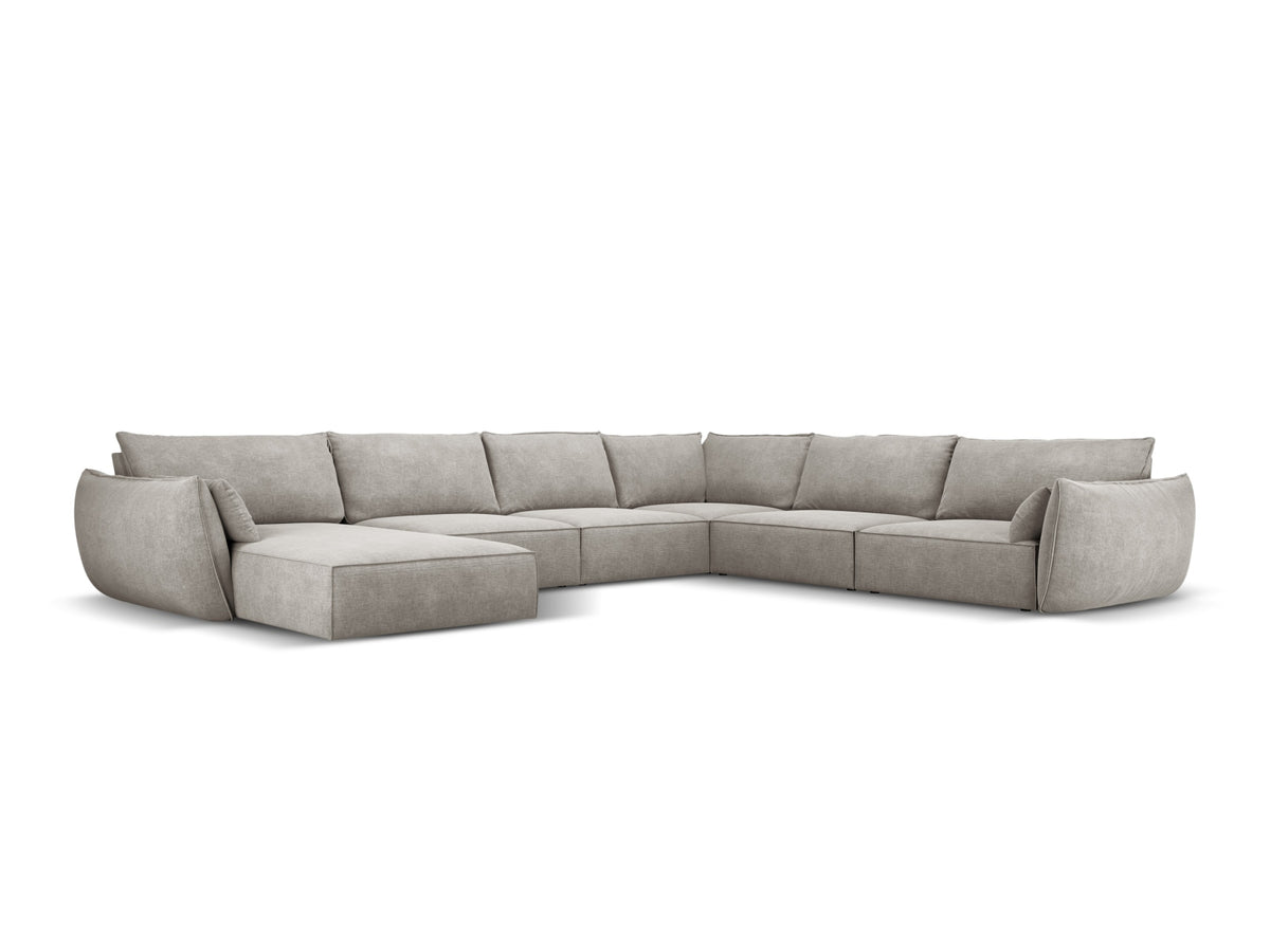 Kaelle Panoramic Ecksofa rechts 8 Sitzer in Light Grey-Over The Horizon präsentiert im Onlineshop von KAQTU Design AG. Ecksofa rechts ist von Micadoni