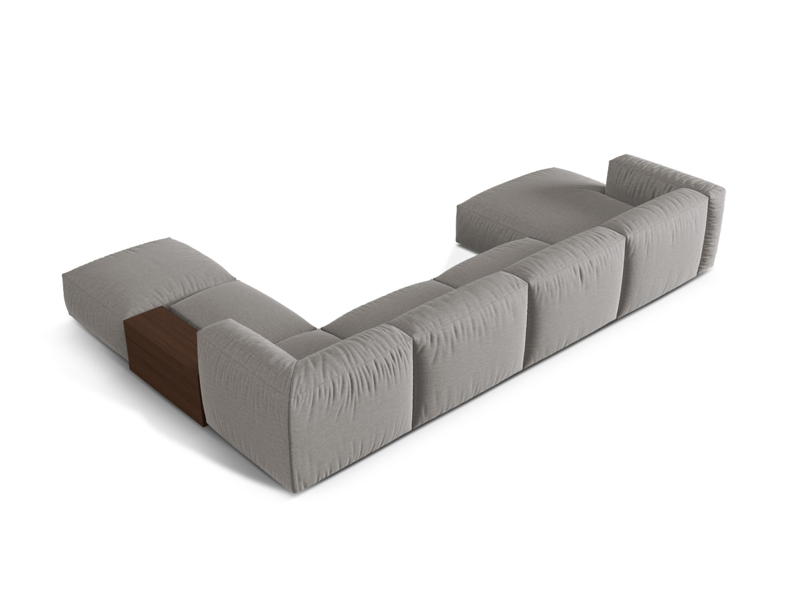 Erleben Sie das Martina Modulares Panoramic Ecksofa rechts 5 Sitzer von Micadoni – ein elegantes, anpassbares Sofa für maximalen Komfort und Stil in Ihrem Wohnzimmer.