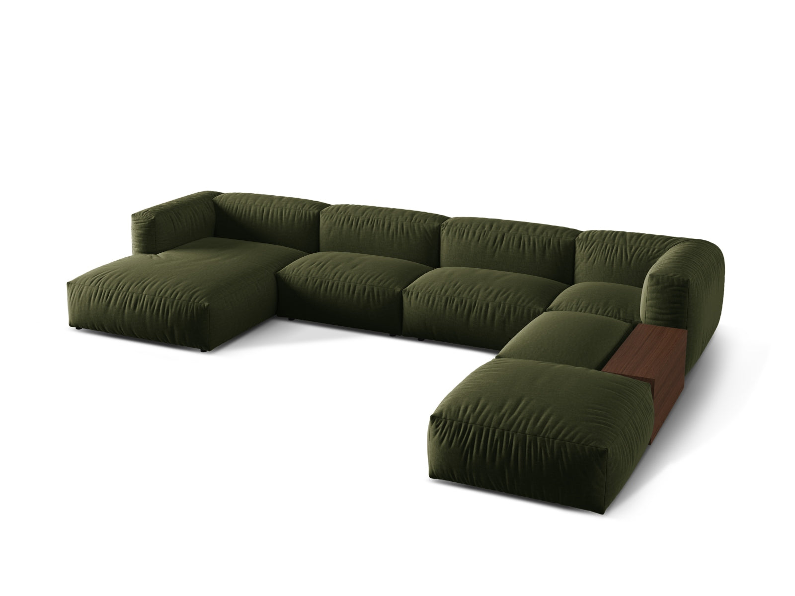 Entdecken Sie das elegante Martina Ecksofa rechts 5 Sitzer von Micadoni – modular, komfortabel und perfekt für Ihr modernes Wohnzimmer.