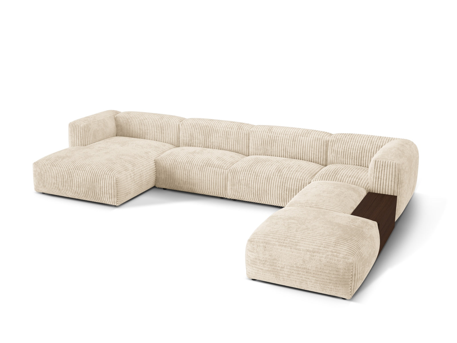 Entdecken Sie das elegante Martina Modulares Panoramic Ecksofa rechts 5 Sitzer von Micadoni – stilvoll, komfortabel und individuell gestaltbar für Ihr Zuhause.