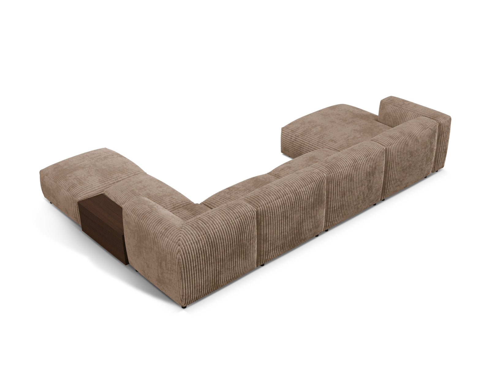 Erleben Sie das Martina Modulares Panoramic Ecksofa rechts 5 Sitzer von Micadoni – ein stilvolles, anpassbares Sofa für höchsten Komfort und modernes Wohnen.
