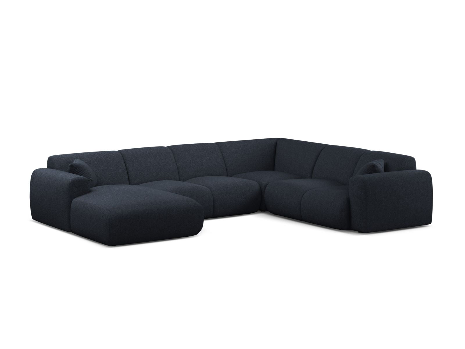 6-Sitzer Modular Ecksofa Panoramic rechts Molino in Navy Blue-Eden präsentiert im Onlineshop von KAQTU Design AG. Ecksofa rechts ist von Micadoni