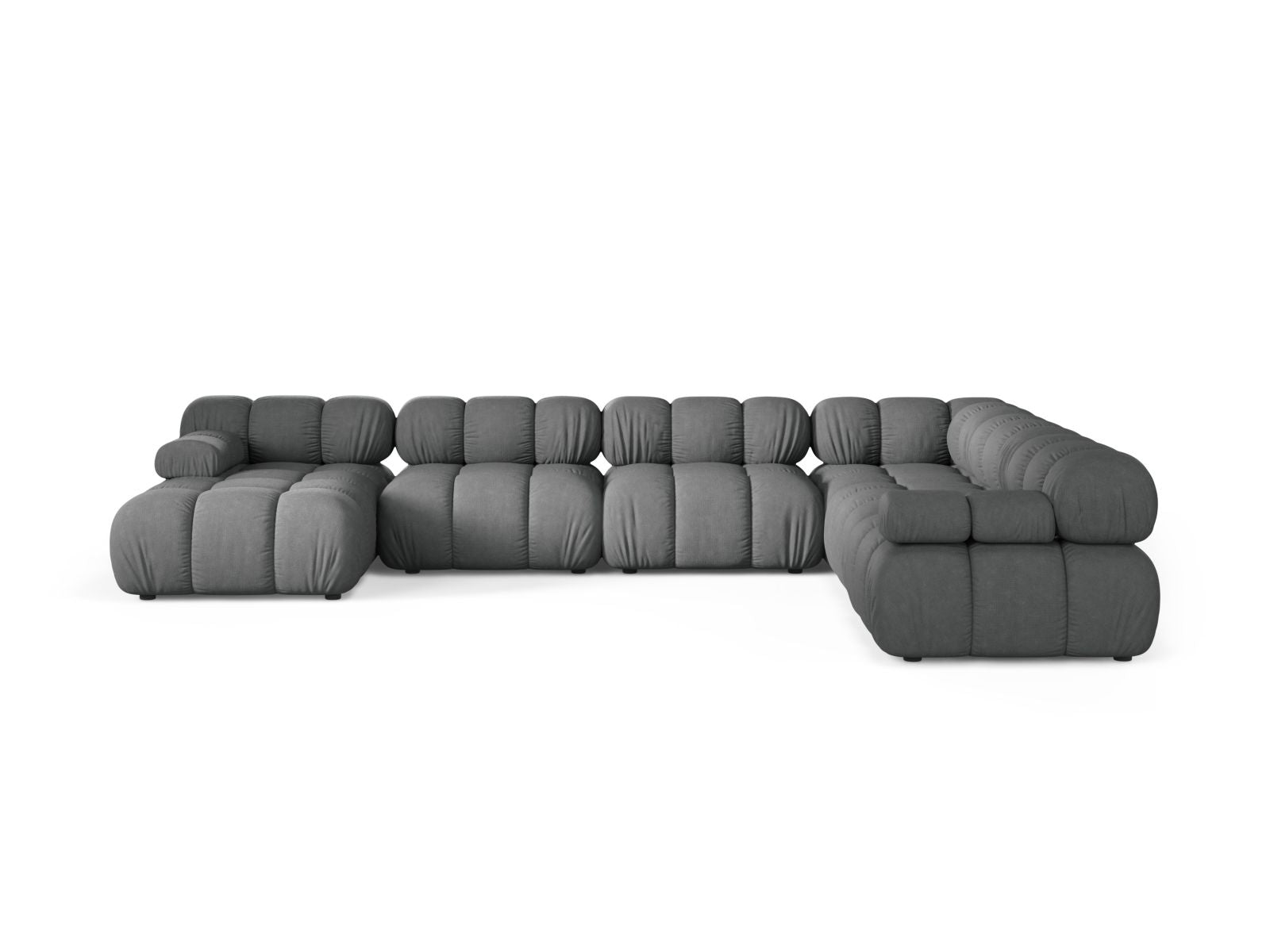 8-Sitzer Bellis Modular Ecksofa Panoramic rechts in Grey-Liberty präsentiert im Onlineshop von KAQTU Design AG. Ecksofa rechts ist von Micadoni