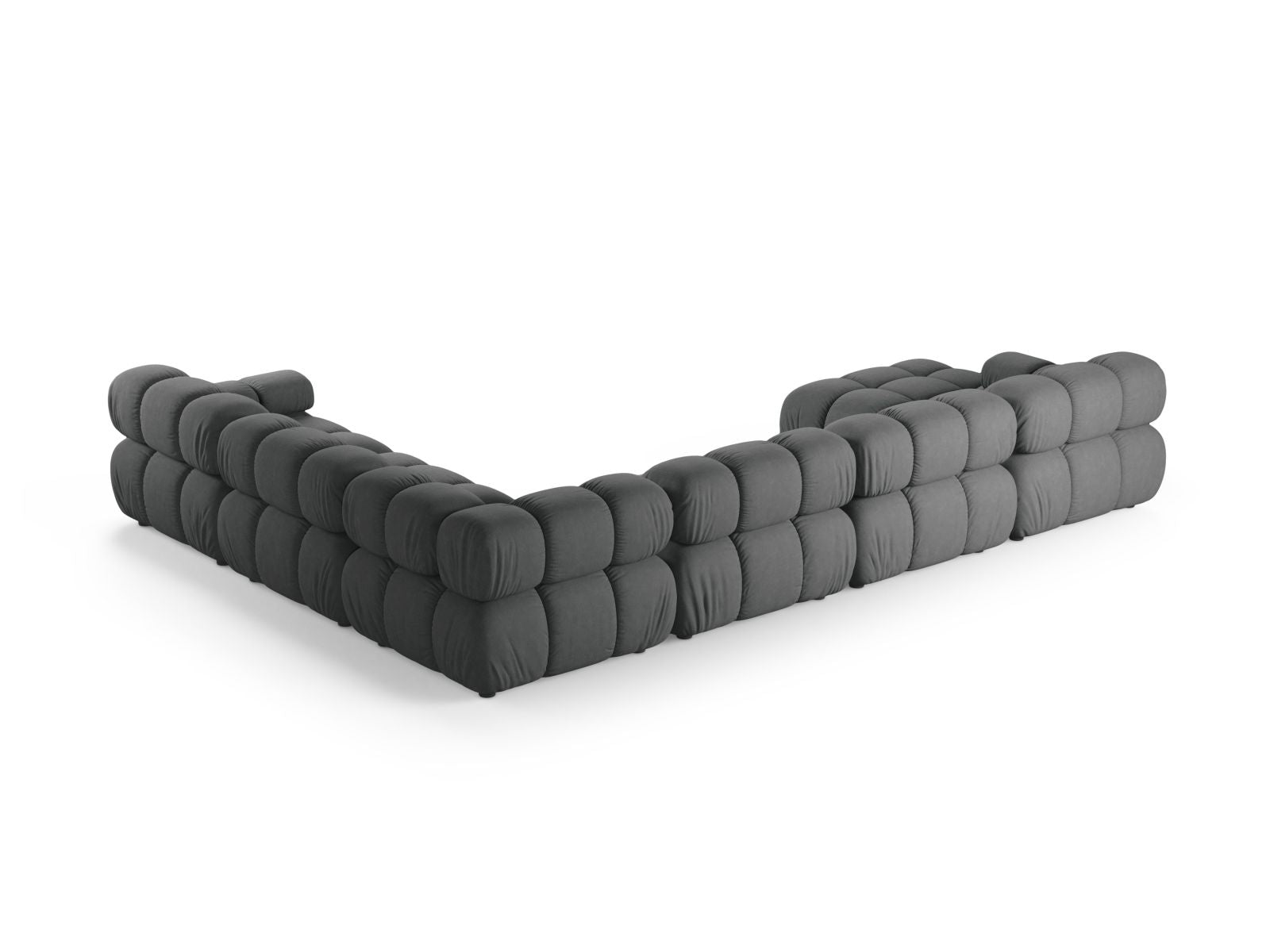 8-Sitzer Bellis Modular Ecksofa Panoramic rechts in Grey-Liberty präsentiert im Onlineshop von KAQTU Design AG. Ecksofa rechts ist von Micadoni