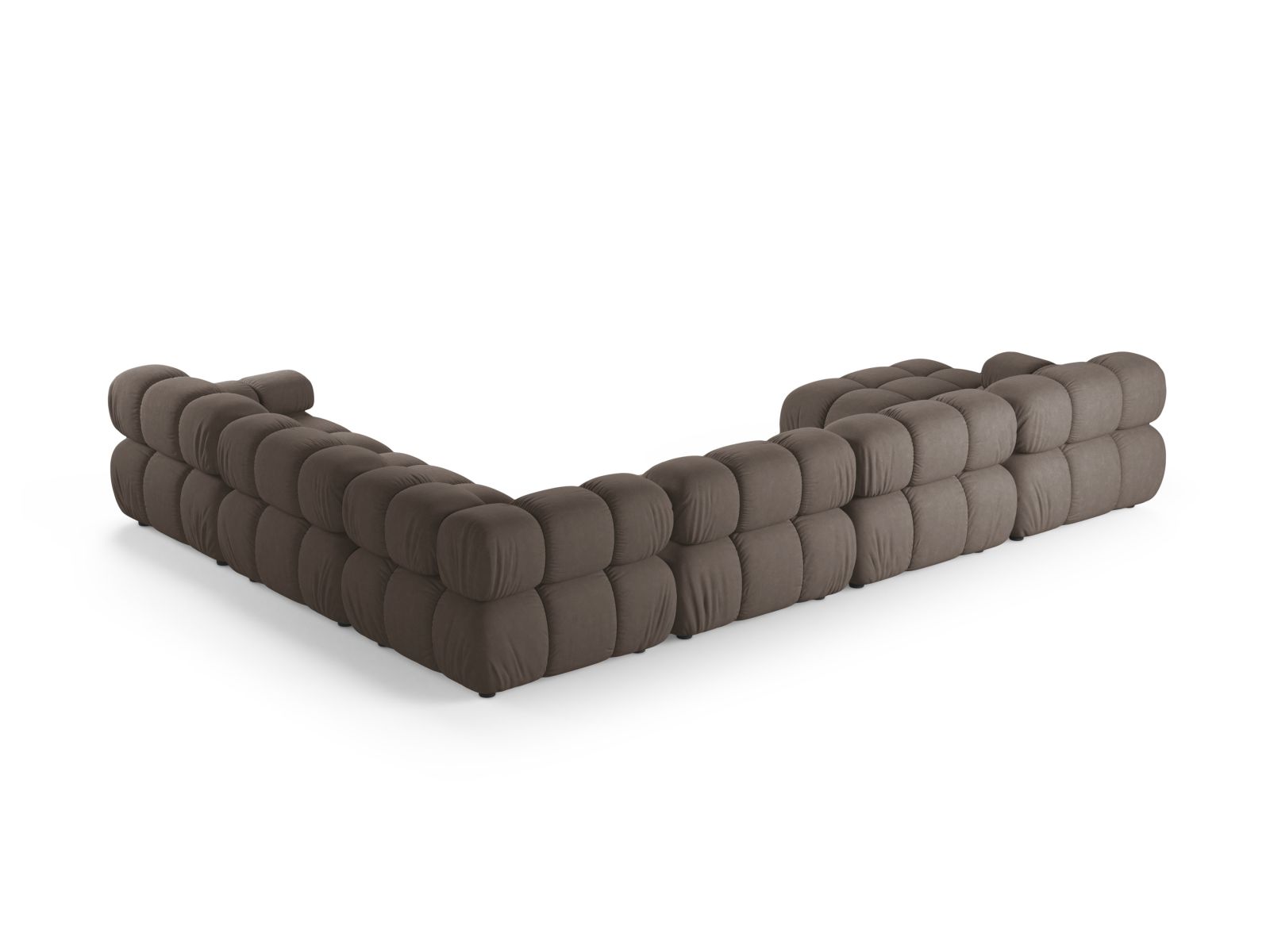 8-Sitzer Bellis Modular Ecksofa Panoramic rechts in Cappuccino-Liberty präsentiert im Onlineshop von KAQTU Design AG. Ecksofa rechts ist von Micadoni
