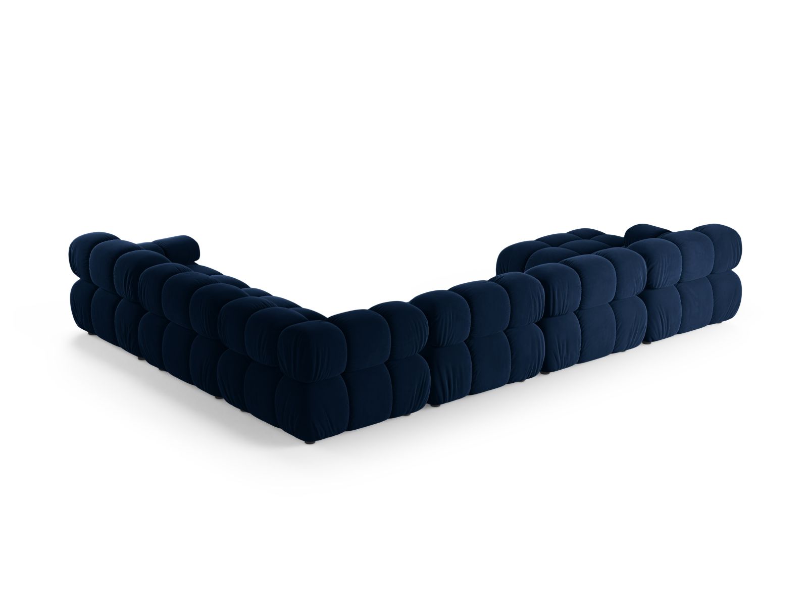 8-Sitzer Bellis Modular Ecksofa Panoramic rechts in Royal Blue-Bluvel präsentiert im Onlineshop von KAQTU Design AG. Ecksofa rechts ist von Micadoni