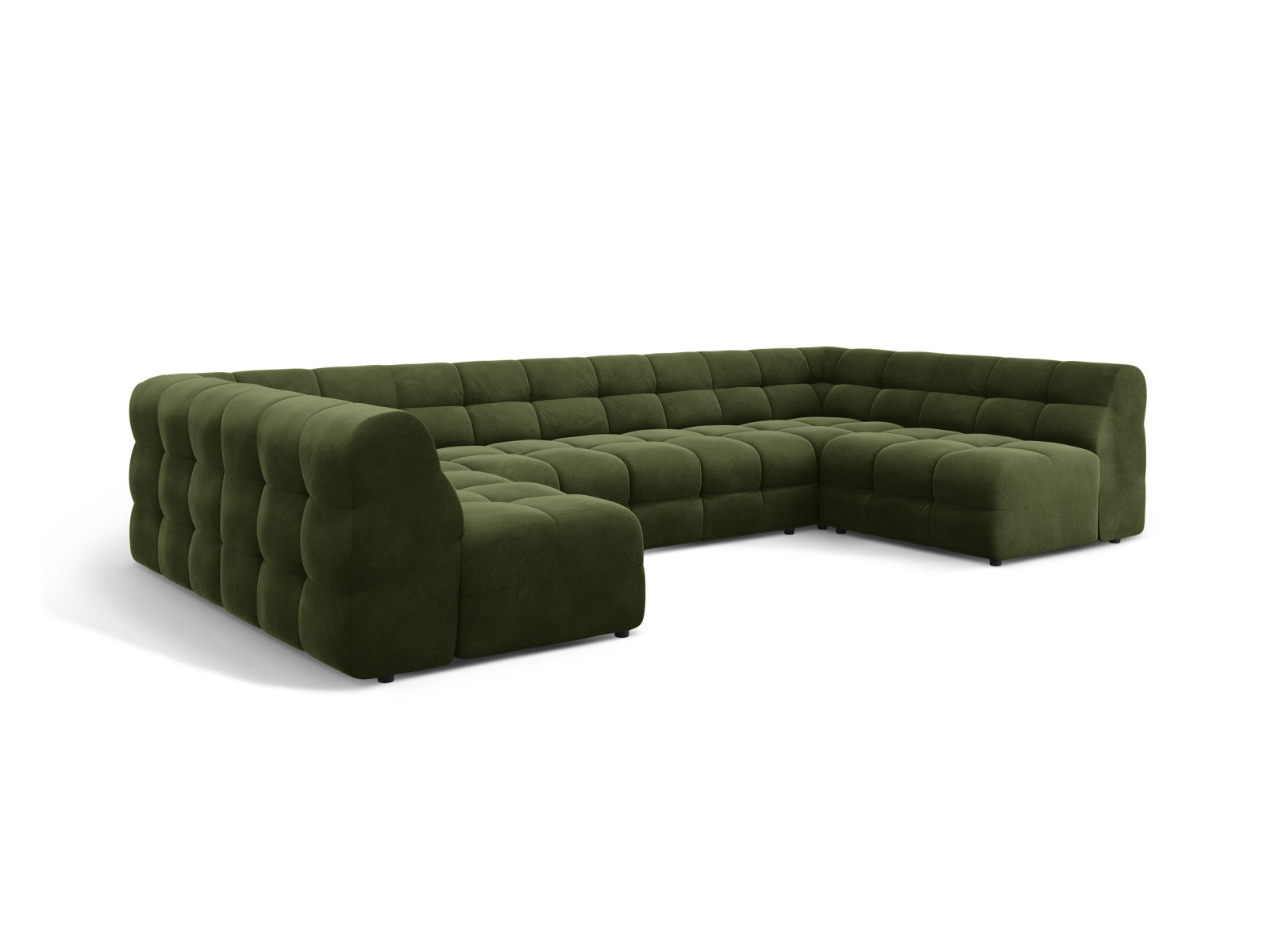 Erleben Sie das Kendal Velour Panoramic Sofa 7 Sitzer von Micadoni – elegantes Design, viel Platz und höchsten Komfort für Ihr Wohnzimmer.