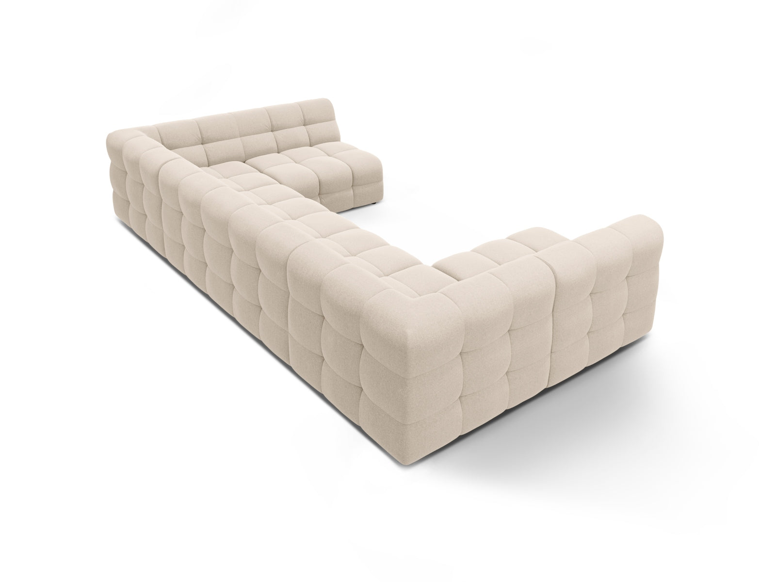 Erleben Sie das Kendal Panoramic Sofa 7 Sitzer von Micadoni – elegantes Velours, modernes Design und ultimativer Komfort für Ihr Wohnzimmer.