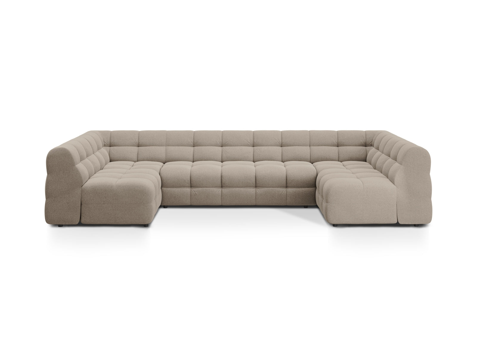 Kendal Panoramic Sofa 7 Sitzer in Dark Beige-Ottawa präsentiert im Onlineshop von KAQTU Design AG. Ecksofa ist von Micadoni