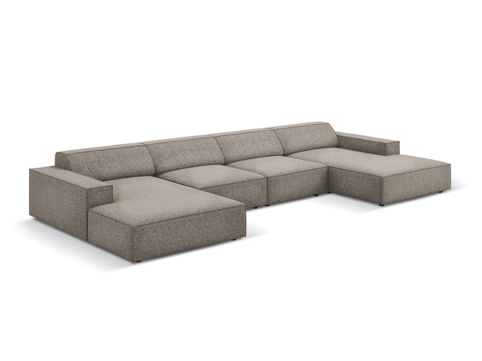 Gestalten Sie Ihr Zuhause neu mit dem Jodie Modulares Panoramic Sofa 6 Sitzer von Micadoni – stilvoll, anpassbar und bequem für jede Gelegenheit!