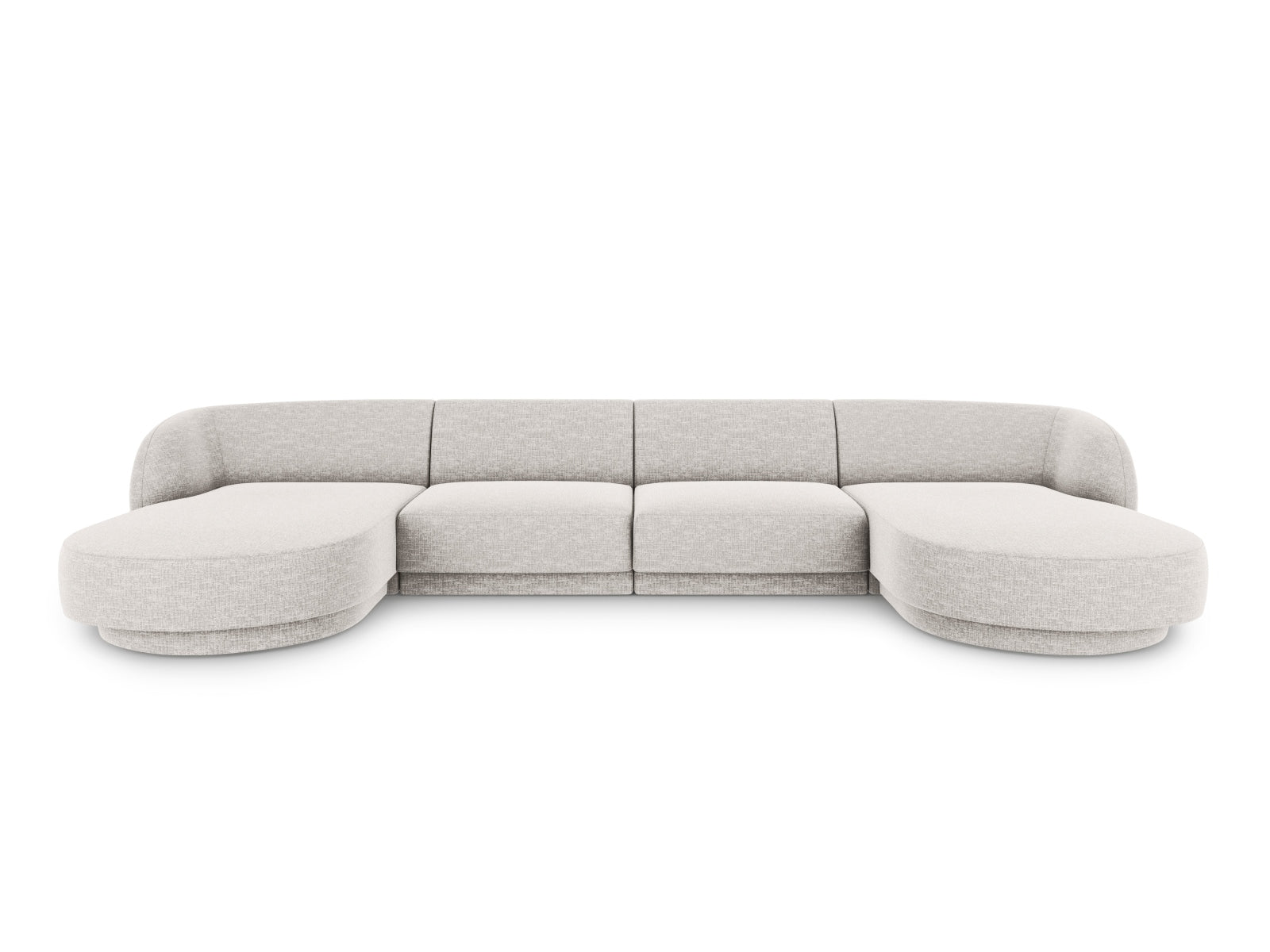 Miley Panoramic Sofa 5 Sitzer in Light Grey-Haga präsentiert im Onlineshop von KAQTU Design AG. 5er Sofa ist von Micadoni
