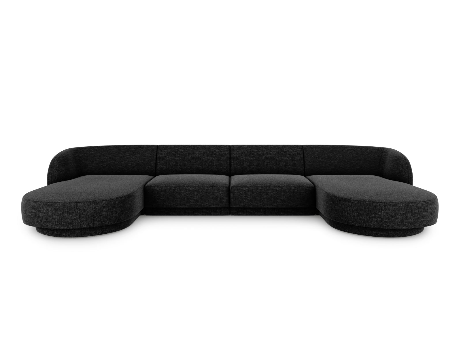 Miley Panoramic Sofa 5 Sitzer in Black-Haga präsentiert im Onlineshop von KAQTU Design AG. 5er Sofa ist von Micadoni