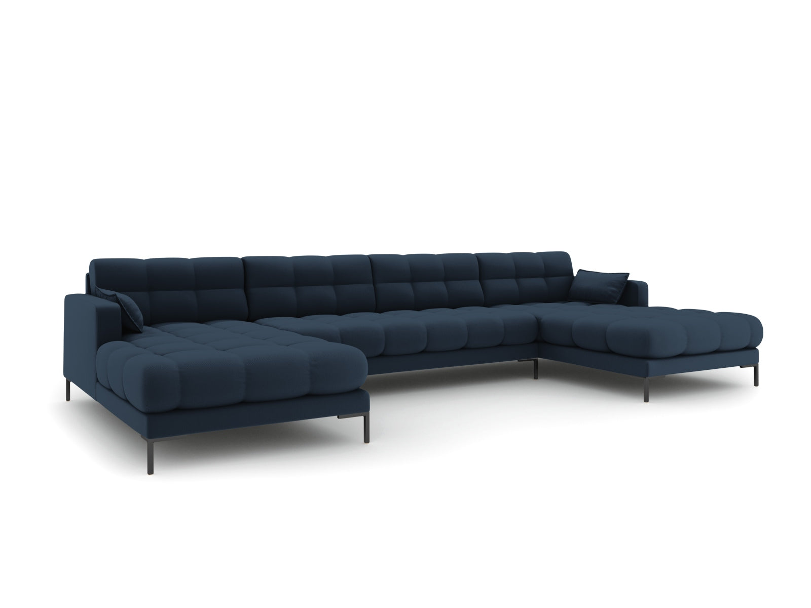 Mamaia Panoramic Sofa 6 Sitzer in Blue/Schwarz-Neve präsentiert im Onlineshop von KAQTU Design AG. 5er Sofa ist von Micadoni