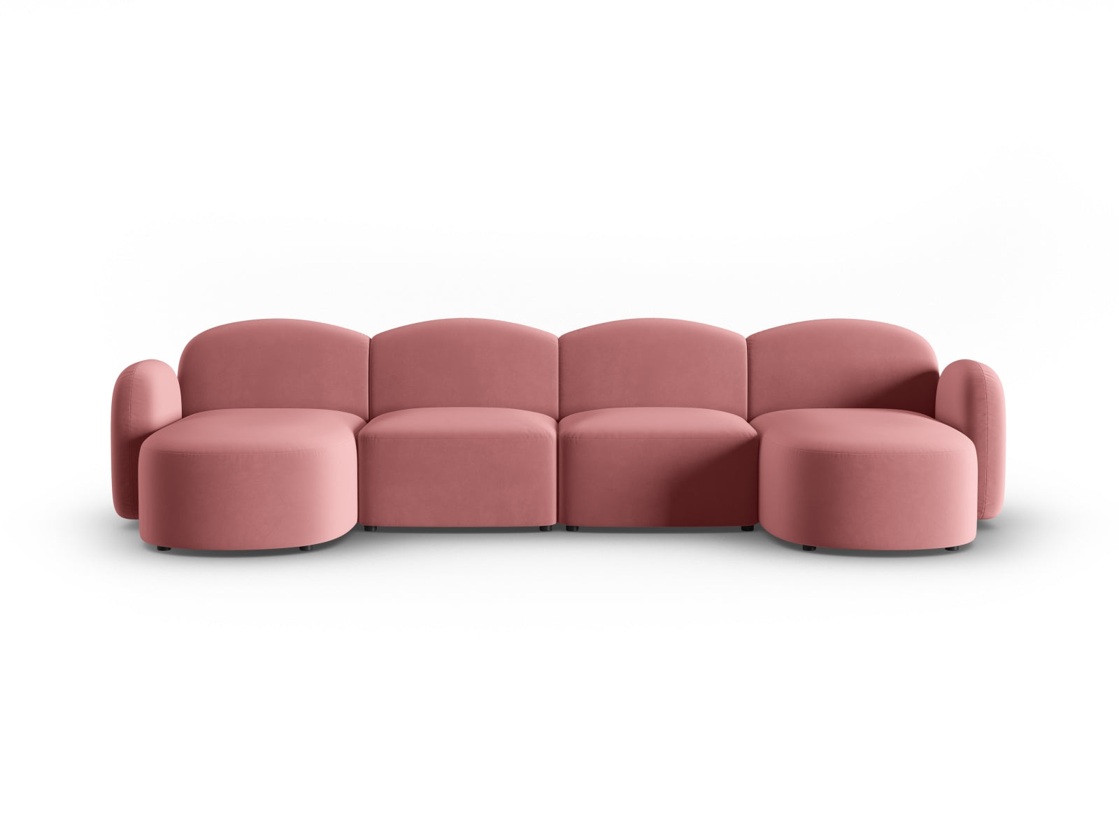 Luxuriöses 6-Sitzer Velourssofa Blair von Micadoni, perfekt für gesellige Abende und modernes Wohndesign.