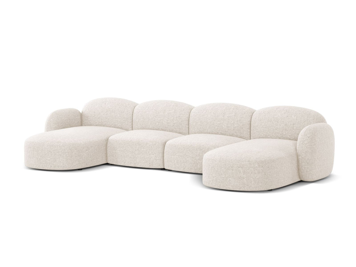 6-Sitzer Panoramic Sofa Blair in Light Beige-Eden präsentiert im Onlineshop von KAQTU Design AG. Ecksofa ist von Micadoni