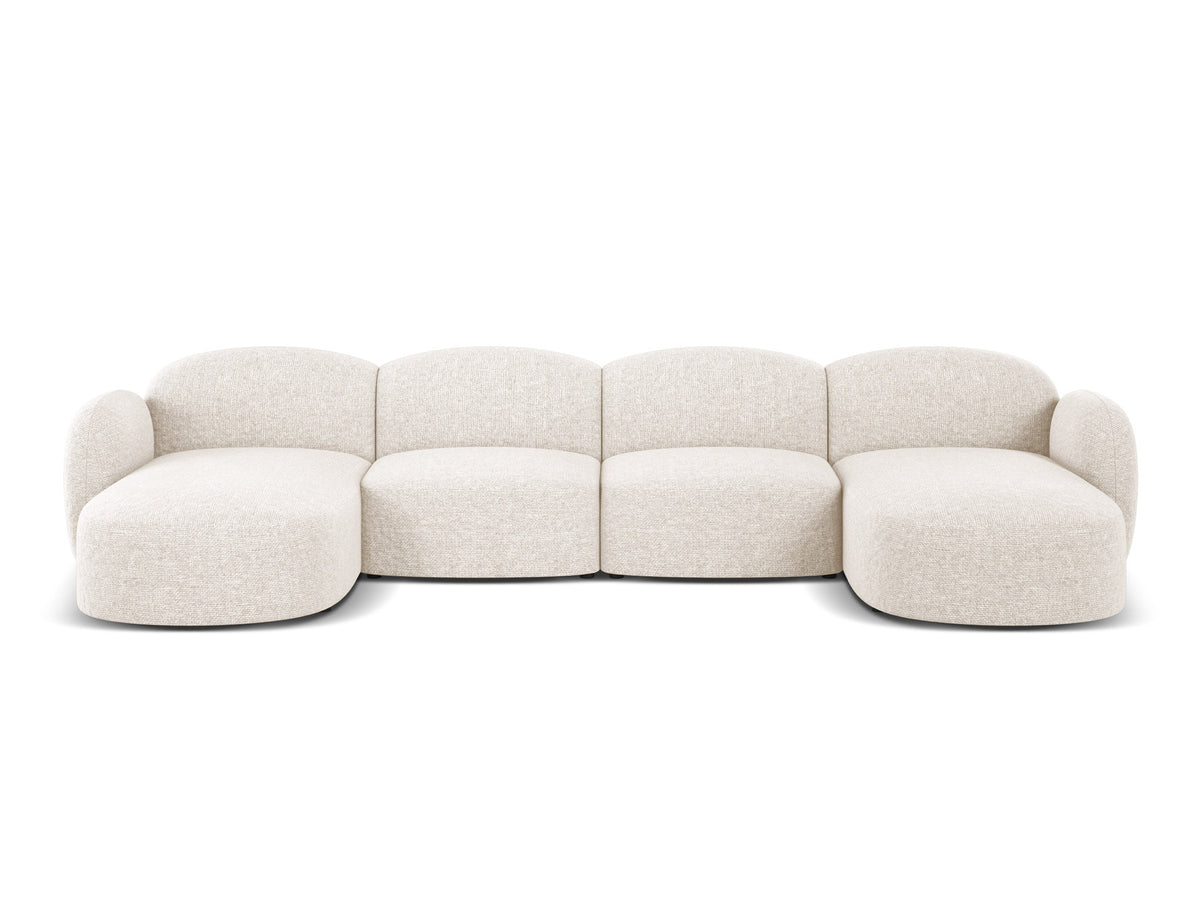 6-Sitzer Panoramic Sofa Blair in Light Beige-Eden präsentiert im Onlineshop von KAQTU Design AG. 5er Sofa ist von Micadoni