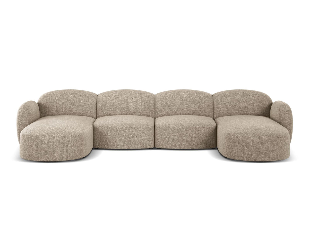 6-Sitzer Panoramic Sofa Blair in Dark Beige-Eden präsentiert im Onlineshop von KAQTU Design AG. Ecksofa ist von Micadoni