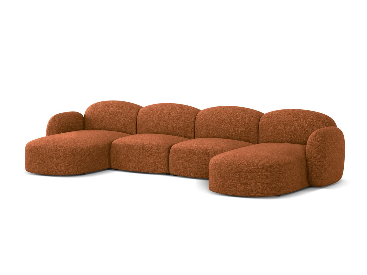 6-Sitzer Panoramic Sofa Blair in Brick-Eden präsentiert im Onlineshop von KAQTU Design AG. Ecksofa ist von Micadoni