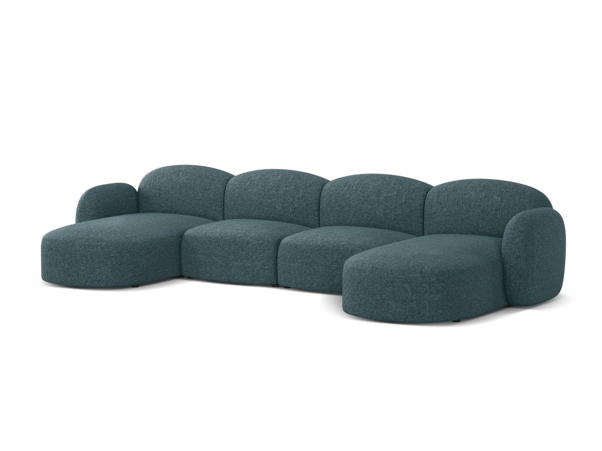 6-Sitzer Panoramic Sofa Blair in Light Blue-Eden präsentiert im Onlineshop von KAQTU Design AG. Ecksofa ist von Micadoni