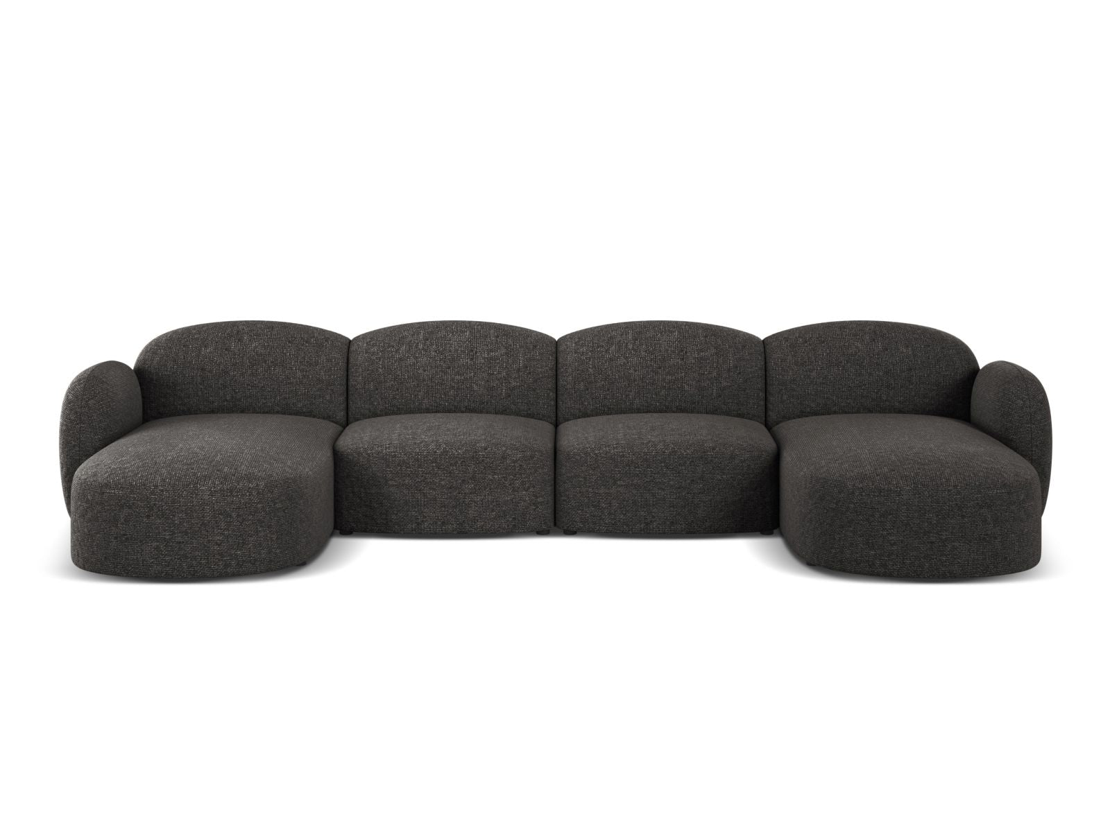 6-Sitzer Panoramic Sofa Blair in Anthracite-Eden präsentiert im Onlineshop von KAQTU Design AG. Ecksofa ist von Micadoni