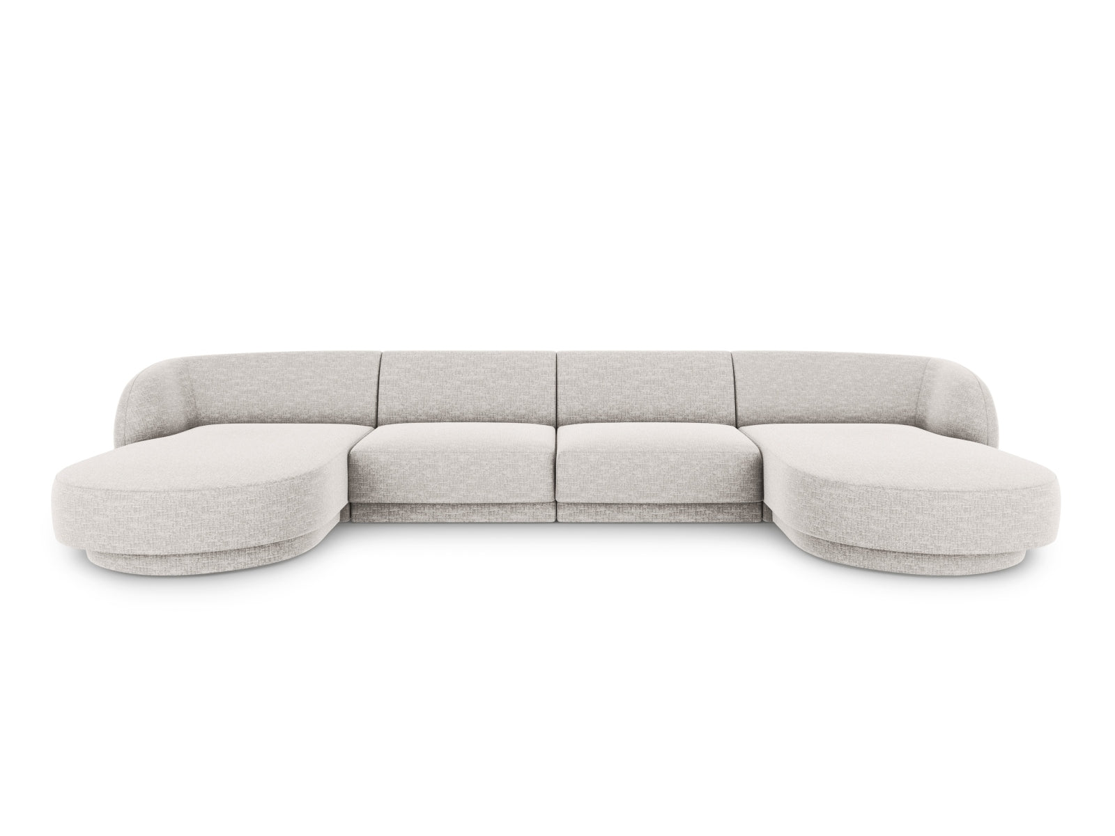 Miley Panoramic Sofa 5 Sitzer in Silver präsentiert im Onlineshop von KAQTU Design AG. 5er Sofa ist von Micadoni