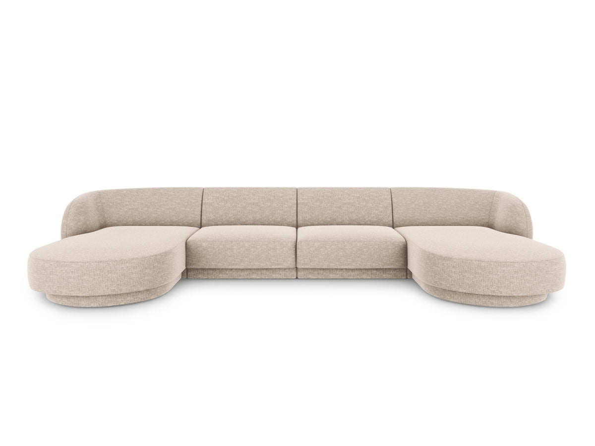 Miley Panoramic Sofa 5 Sitzer in Beige-Eden präsentiert im Onlineshop von KAQTU Design AG. 5er Sofa ist von Micadoni
