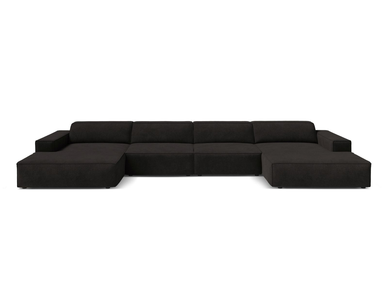 6-Sitzer Modular Panoramic Sofa Jodie in Black-Liberty präsentiert im Onlineshop von KAQTU Design AG. 5er Sofa ist von Micadoni