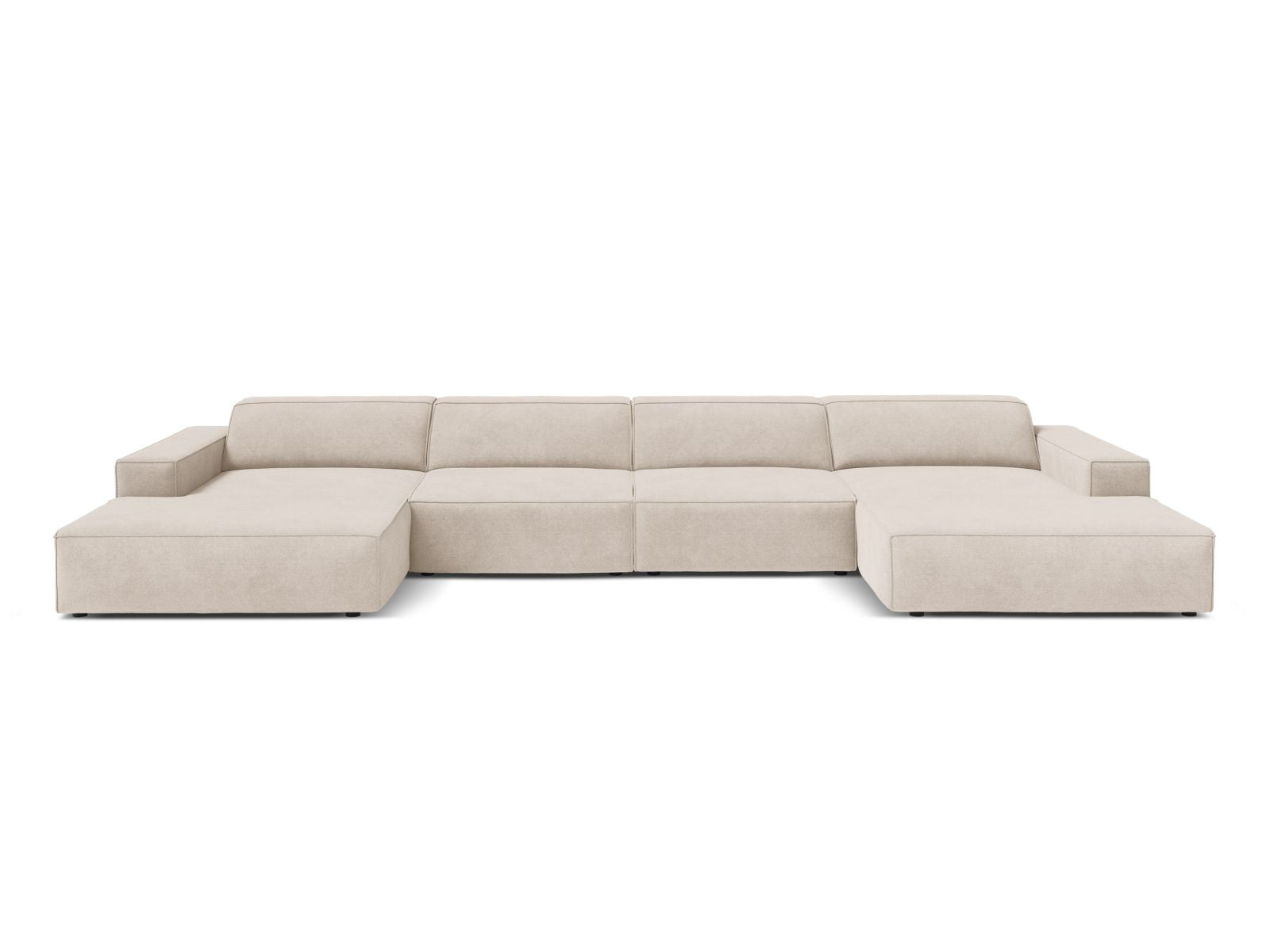 6-Sitzer Modular Panoramic Sofa Jodie in Beige-Liberty präsentiert im Onlineshop von KAQTU Design AG. 5er Sofa ist von Micadoni