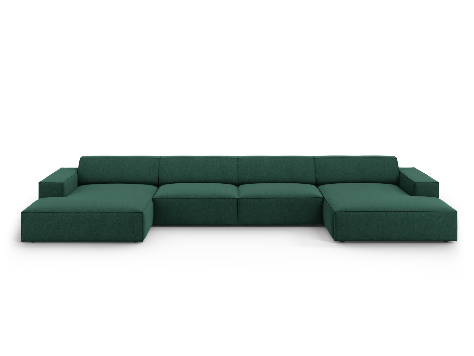 Jodie Modulares Panoramic Sofa 6 Sitzer in Green-Megan präsentiert im Onlineshop von KAQTU Design AG. 3er Sofa ist von Micadoni