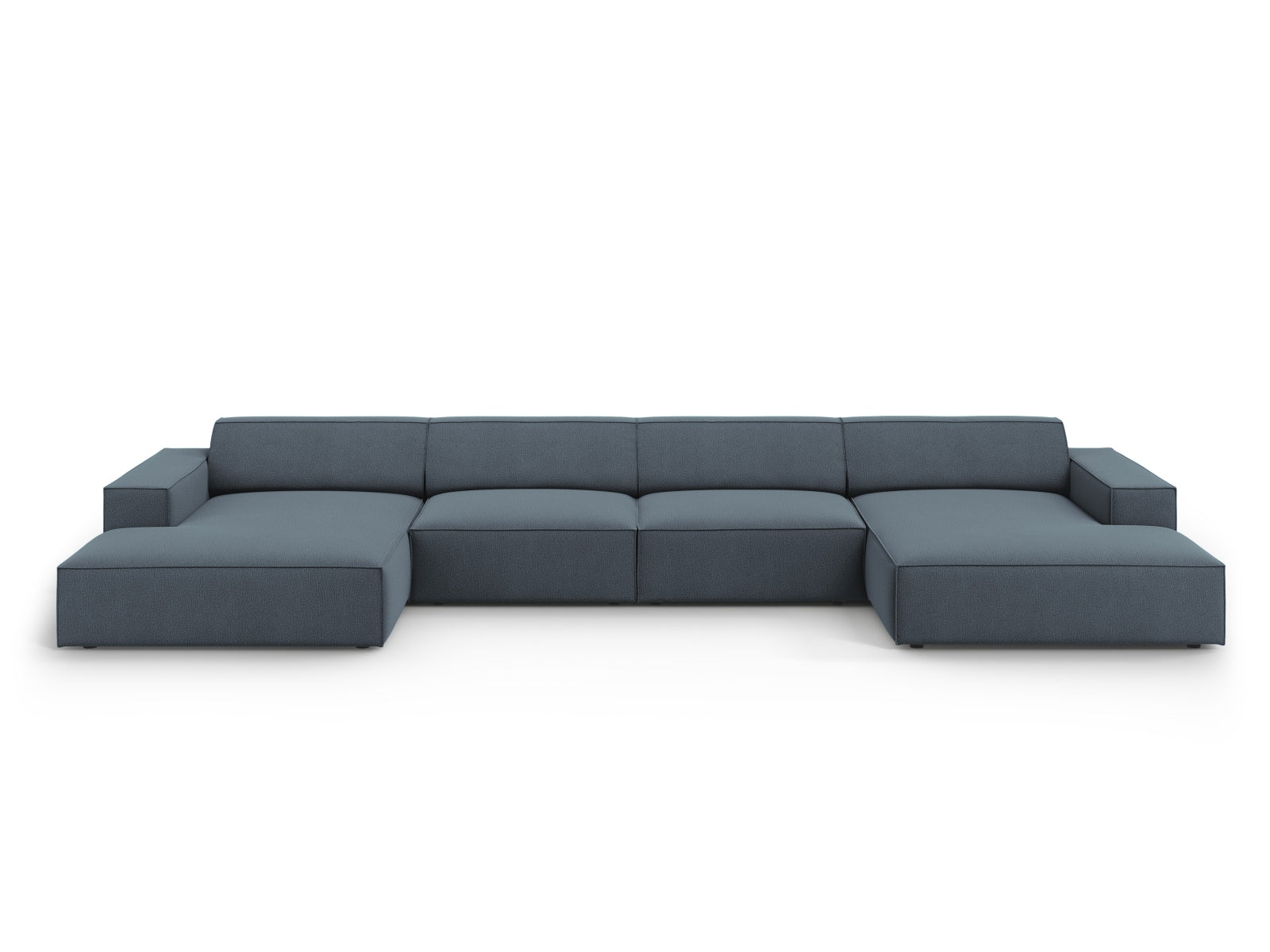 Jodie Modulares Panoramic Sofa 6 Sitzer in Blue-Megan präsentiert im Onlineshop von KAQTU Design AG. 3er Sofa ist von Micadoni