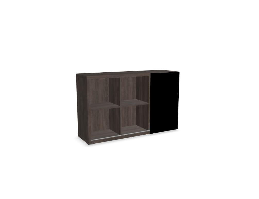 Mito MIT18 - Chefzimmerschrank in Bernsteineiche präsentiert im Onlineshop von KAQTU Design AG. Büroschrank ist von Mdd