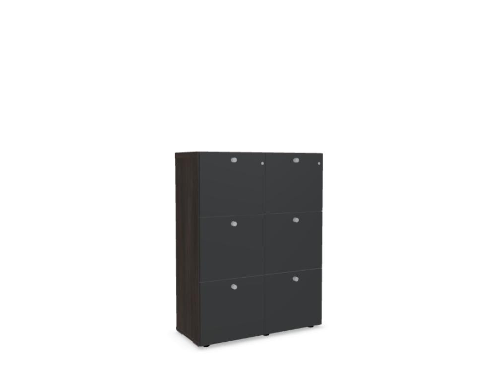 Mito MIT35 - Aktenschrank in Schwarz präsentiert im Onlineshop von KAQTU Design AG. Büroschrank ist von Mdd