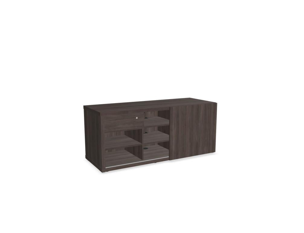 Mito MIT6 - Chefzimmerschrank in Bernsteineiche präsentiert im Onlineshop von KAQTU Design AG. Büroschrank ist von Mdd