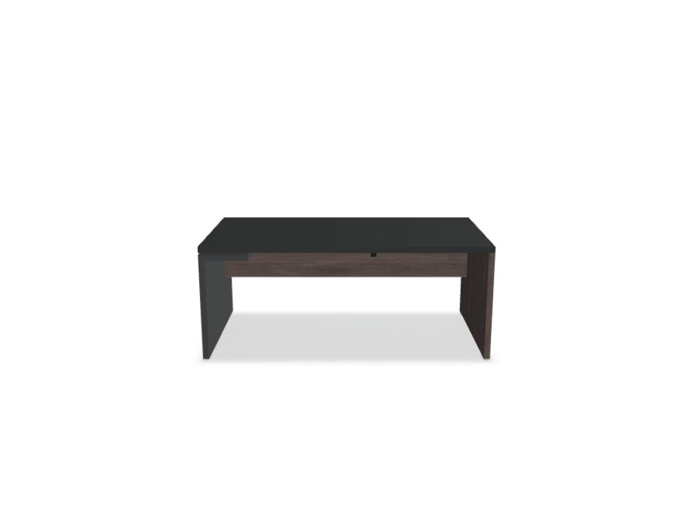 Mito Fenix MITF4P - Chefschreibtisch in FENIX Schwarz Matt präsentiert im Onlineshop von KAQTU Design AG. Schreibtisch ist von Mdd