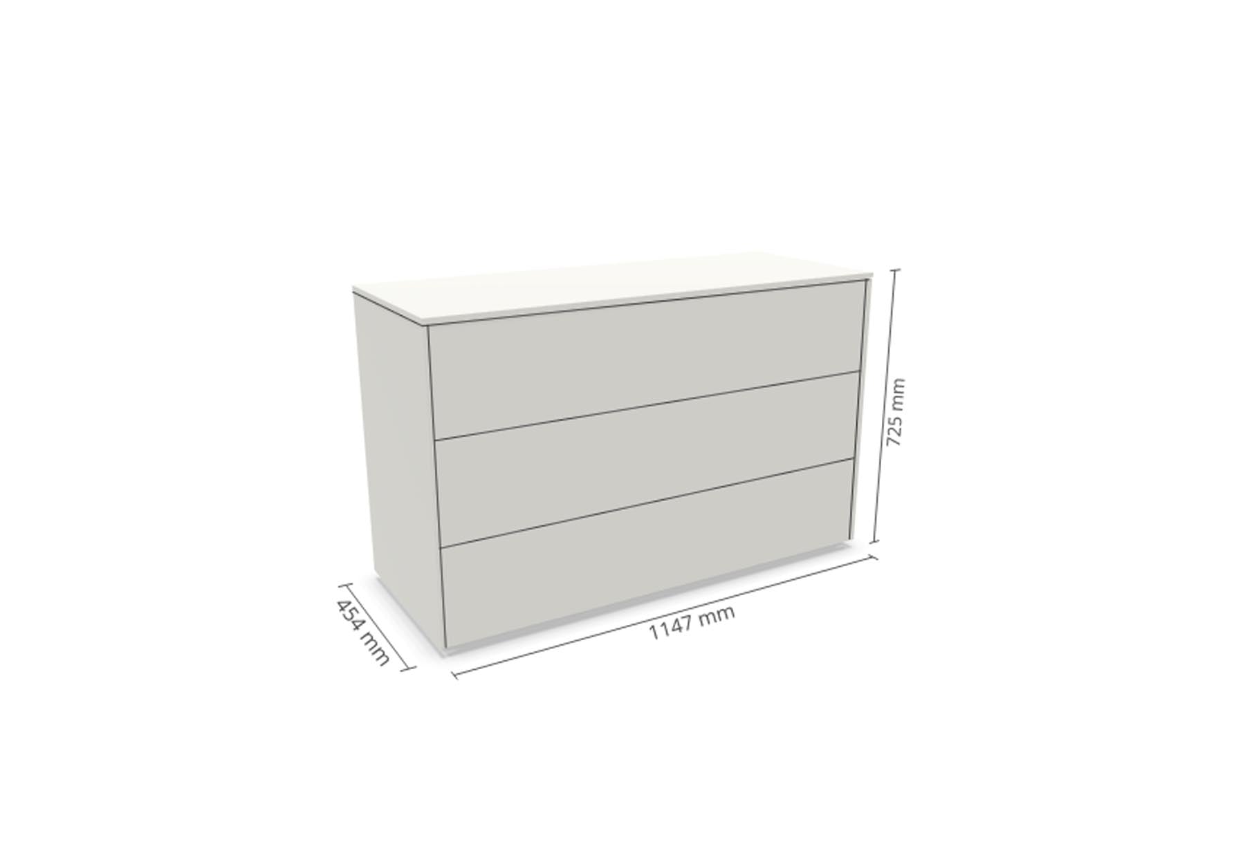 Aventa Sideboard V12 in Weiss präsentiert im Onlineshop von KAQTU Design AG. Sideboard ist von Müller Möbelwerkstätten
