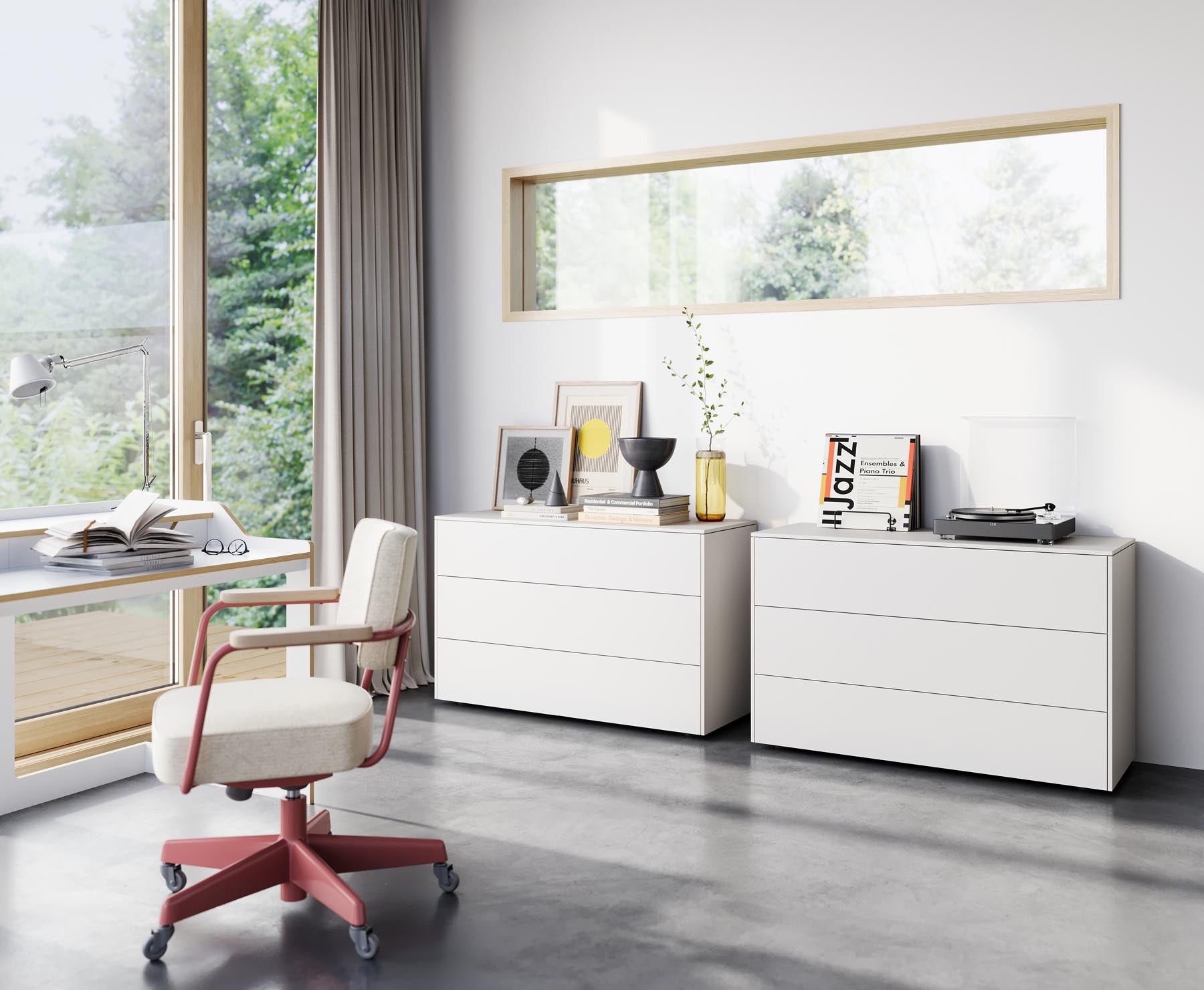 Aventa Sideboard V12 in Weiss präsentiert im Onlineshop von KAQTU Design AG. Sideboard ist von Müller Möbelwerkstätten