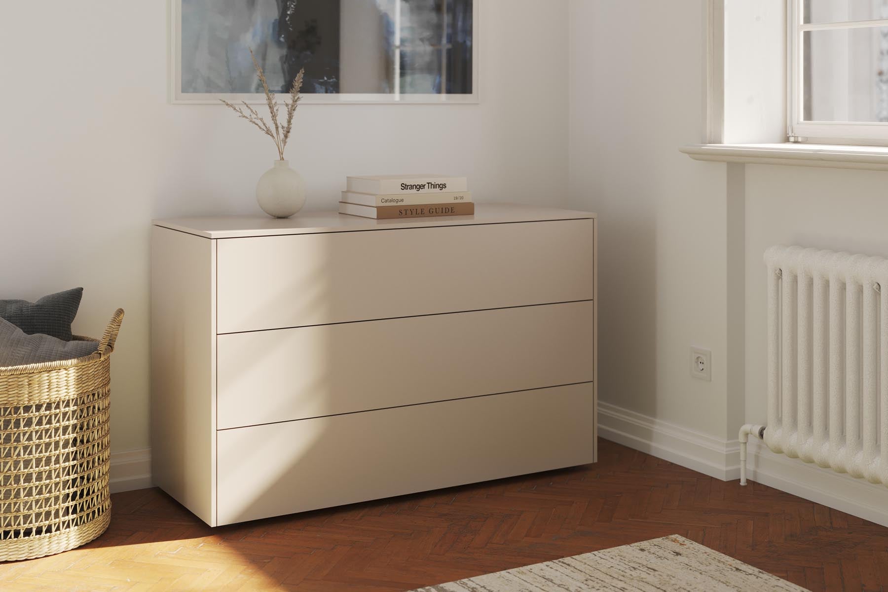 Aventa Sideboard V12 in Kaschmirgrau präsentiert im Onlineshop von KAQTU Design AG. Sideboard ist von Müller Möbelwerkstätten
