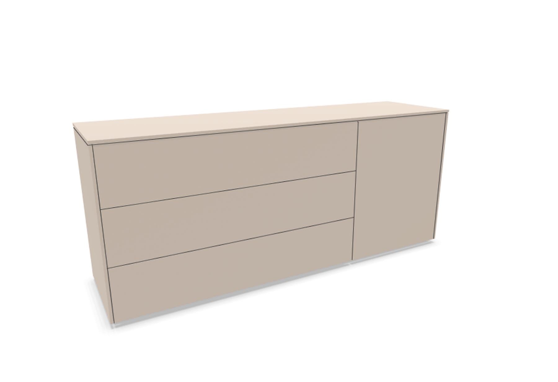 Aventa Sideboard V1 in Kaschmirgrau präsentiert im Onlineshop von KAQTU Design AG. Sideboard ist von Müller Möbelwerkstätten