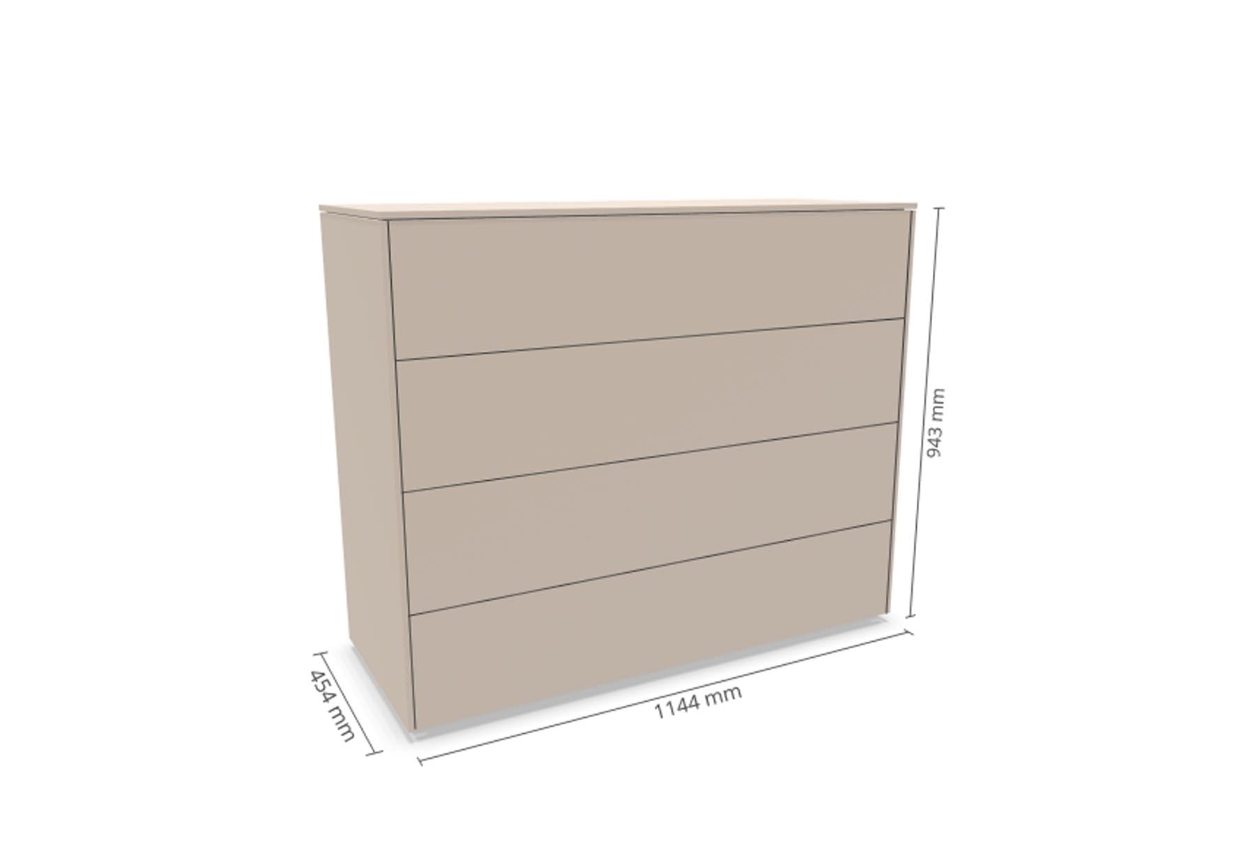 Aventa Sideboard V2 in Kaschmirgrau präsentiert im Onlineshop von KAQTU Design AG. Sideboard ist von Müller Möbelwerkstätten