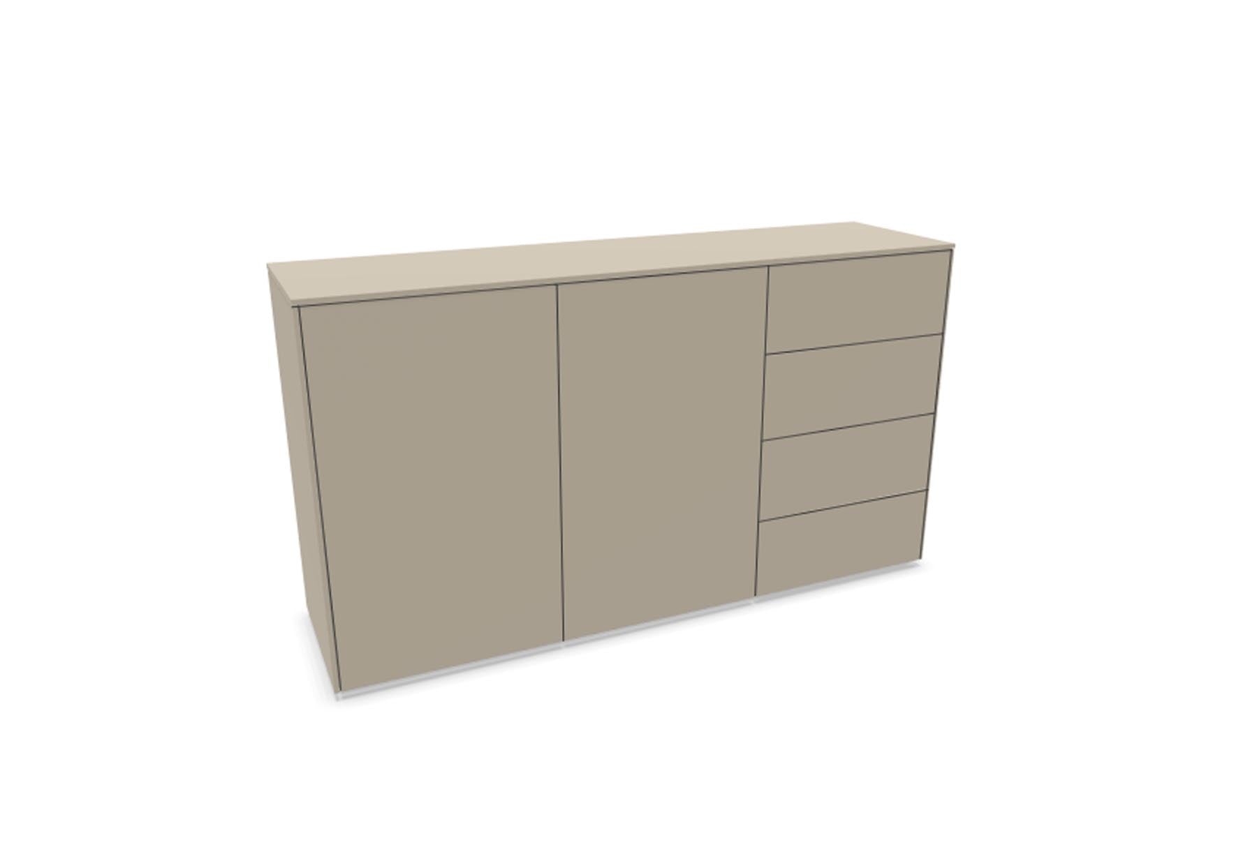 Aventa Sideboard V4 in Steingrau präsentiert im Onlineshop von KAQTU Design AG. Sideboard ist von Müller Möbelwerkstätten