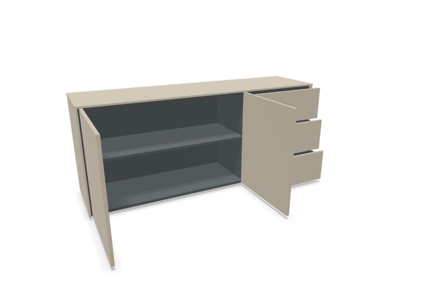 Aventa Sideboard V9 in Steingrau präsentiert im Onlineshop von KAQTU Design AG. Sideboard ist von Müller Möbelwerkstätten