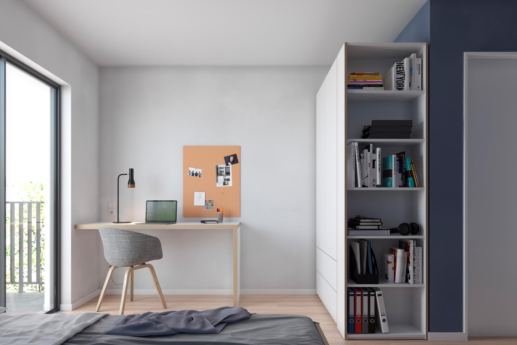 Modular Plus Kombination 3 in Weiss präsentiert im Onlineshop von KAQTU Design AG. Drehtürenschrank ist von Müller Möbelwerkstätten