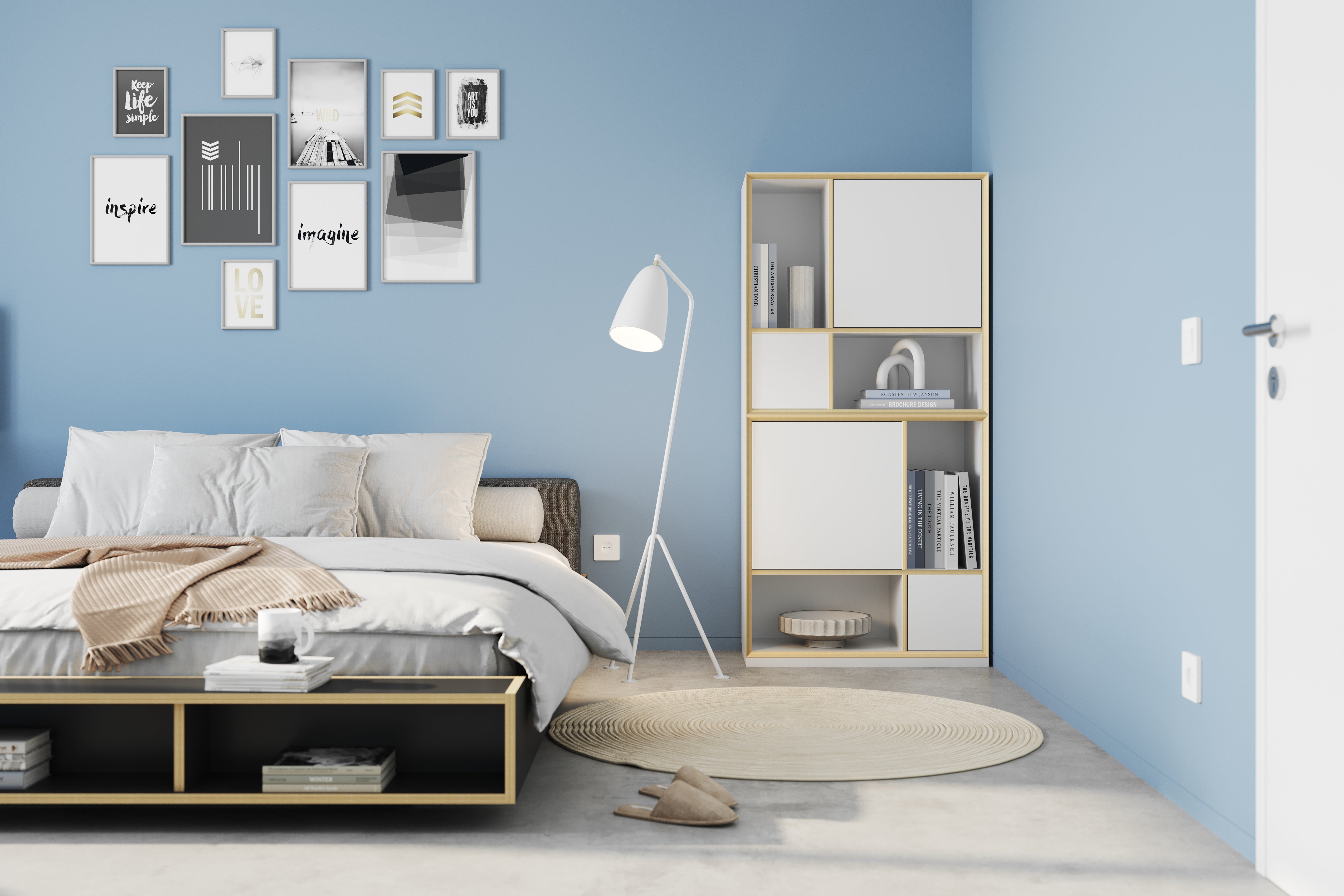 Vertiko Kombination 2 in Weiss präsentiert im Onlineshop von KAQTU Design AG. Kommode ist von Müller Möbelwerkstätten