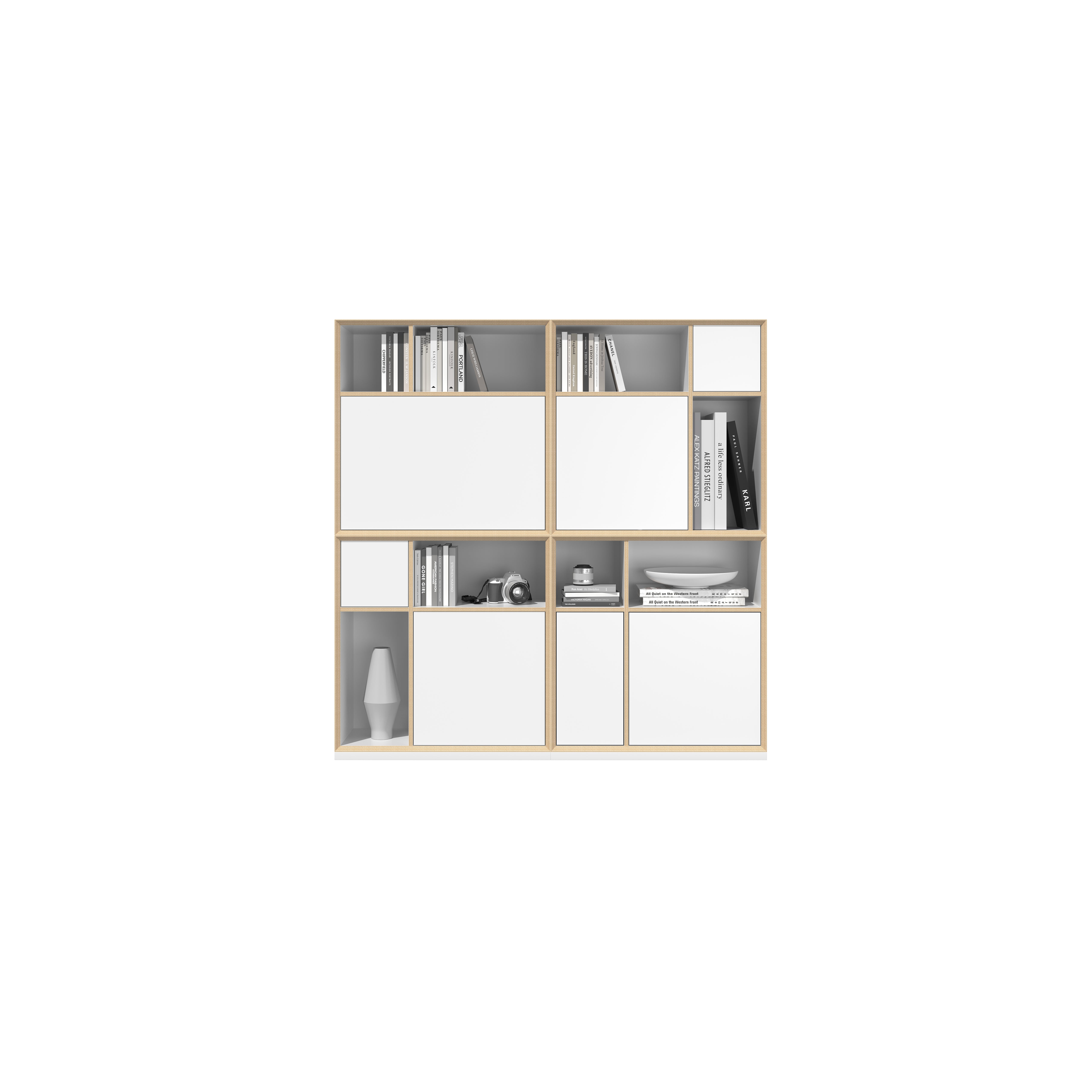 Vertiko Kombination 8 in Weiss präsentiert im Onlineshop von KAQTU Design AG. Kommode ist von Müller Möbelwerkstätten