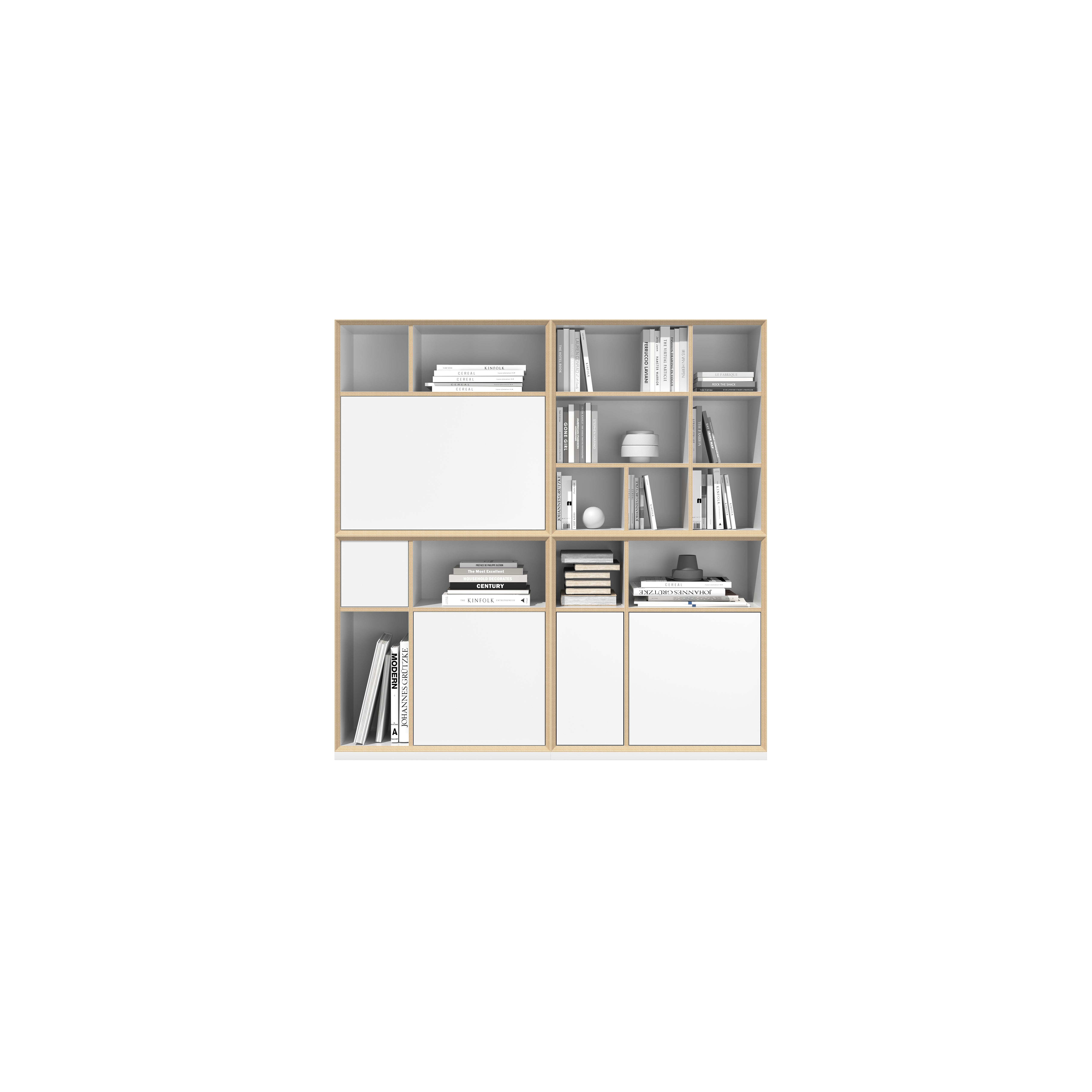 Vertiko Kombination 9 in Weiss präsentiert im Onlineshop von KAQTU Design AG. Kommode ist von Müller Möbelwerkstätten