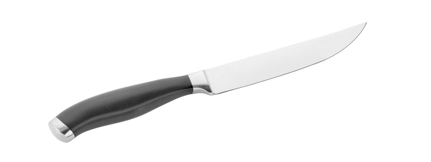 Steakmesser mit glatter Klinge Klingenlänge 12cm in Silber präsentiert im Onlineshop von KAQTU Design AG. Küchenmesser ist von Pintinox