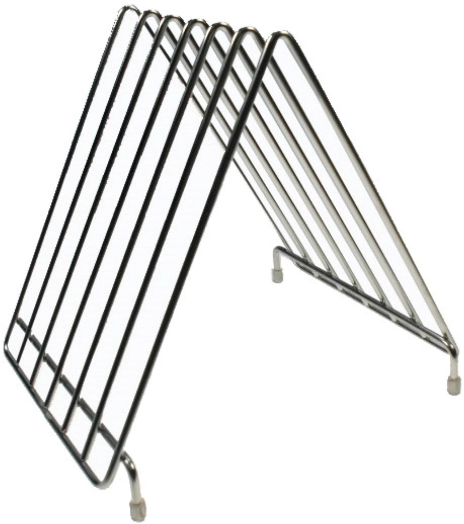 Tranchierbrett-Ständer Edelstahl 30x26cm H27.5cm in Silber präsentiert im Onlineshop von KAQTU Design AG. Schneidbrett ist von Sambonet